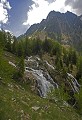  Parc National du Mercantour. La Coucourde. L'été. La cascade. Alpes Maritimes. France. 
