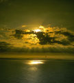  Couché de soleil sur l'océan Atlantique 